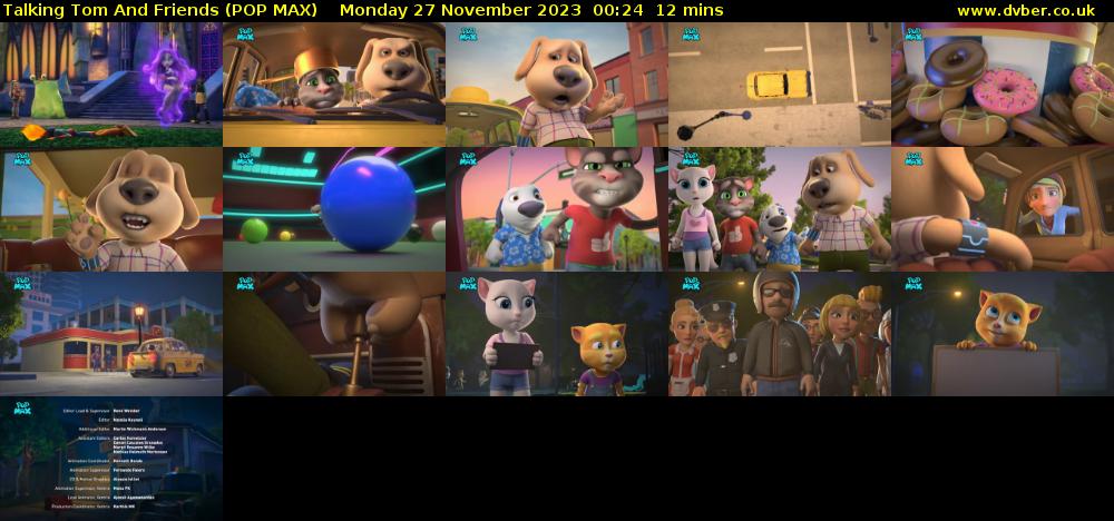 Talking Tom And Friends (POP MAX) Monday 27 November 2023 00:24 - 00:36