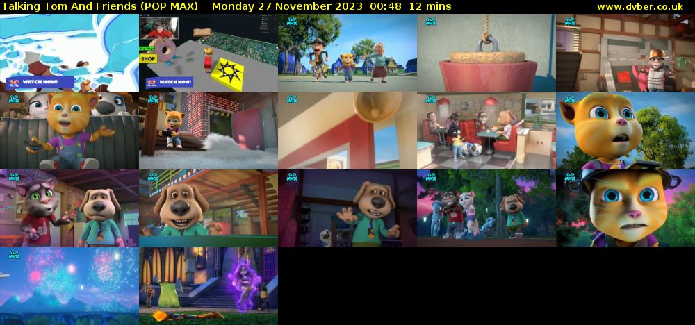 Talking Tom And Friends (POP MAX) Monday 27 November 2023 00:48 - 01:00