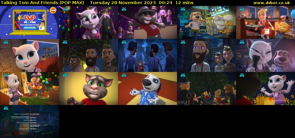 Talking Tom And Friends (POP MAX) Tuesday 28 November 2023 00:24 - 00:36