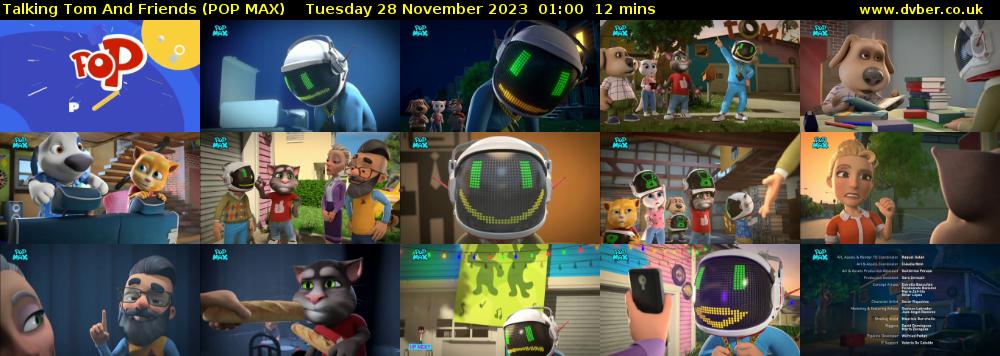 Talking Tom And Friends (POP MAX) Tuesday 28 November 2023 01:00 - 01:12