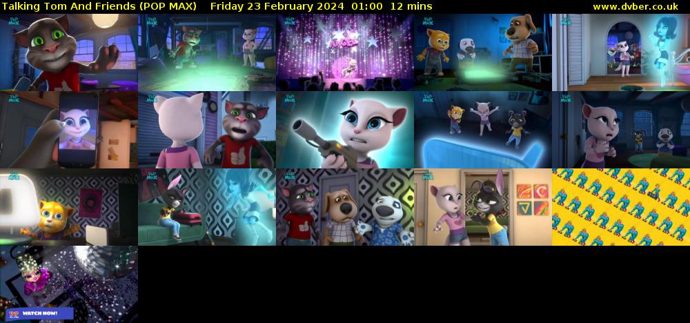 Talking Tom And Friends (POP MAX) Friday 23 February 2024 01:00 - 01:12