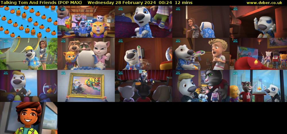 Talking Tom And Friends (POP MAX) Wednesday 28 February 2024 00:24 - 00:36