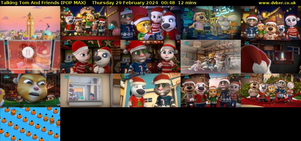 Talking Tom And Friends (POP MAX) Thursday 29 February 2024 00:48 - 01:00