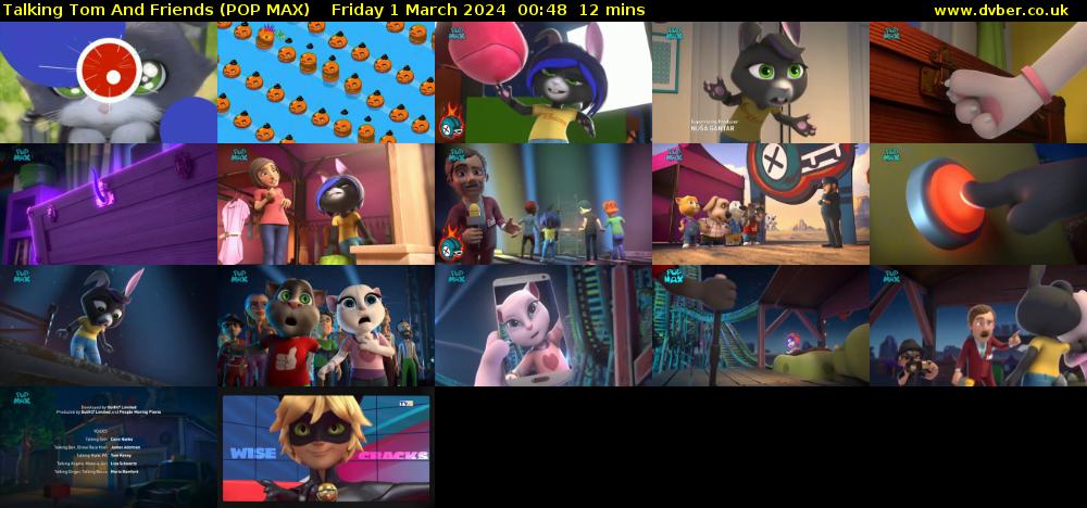 Talking Tom And Friends (POP MAX) Friday 1 March 2024 00:48 - 01:00