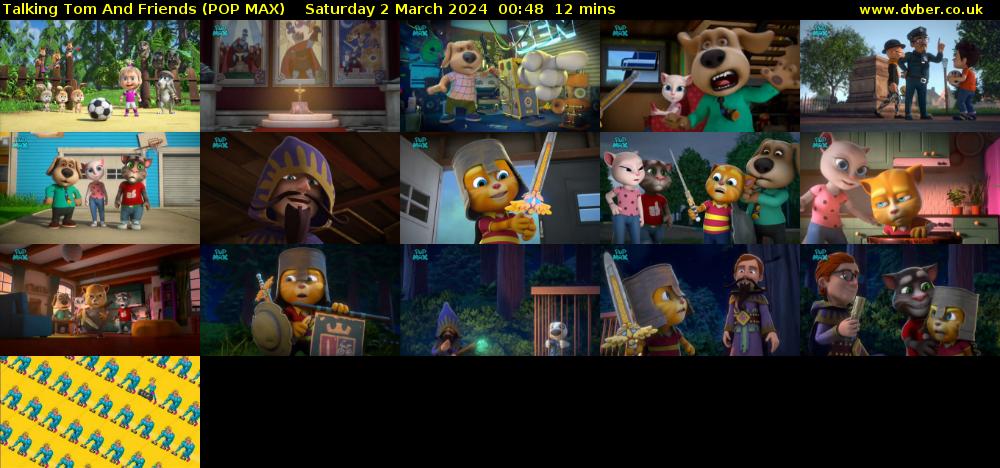 Talking Tom And Friends (POP MAX) Saturday 2 March 2024 00:48 - 01:00
