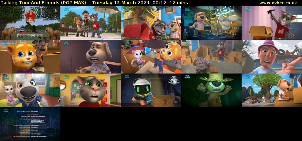 Talking Tom And Friends (POP MAX) Tuesday 12 March 2024 00:12 - 00:24