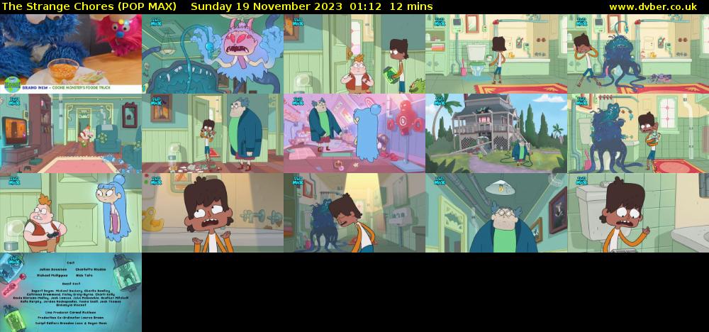 The Strange Chores (POP MAX) Sunday 19 November 2023 01:12 - 01:24