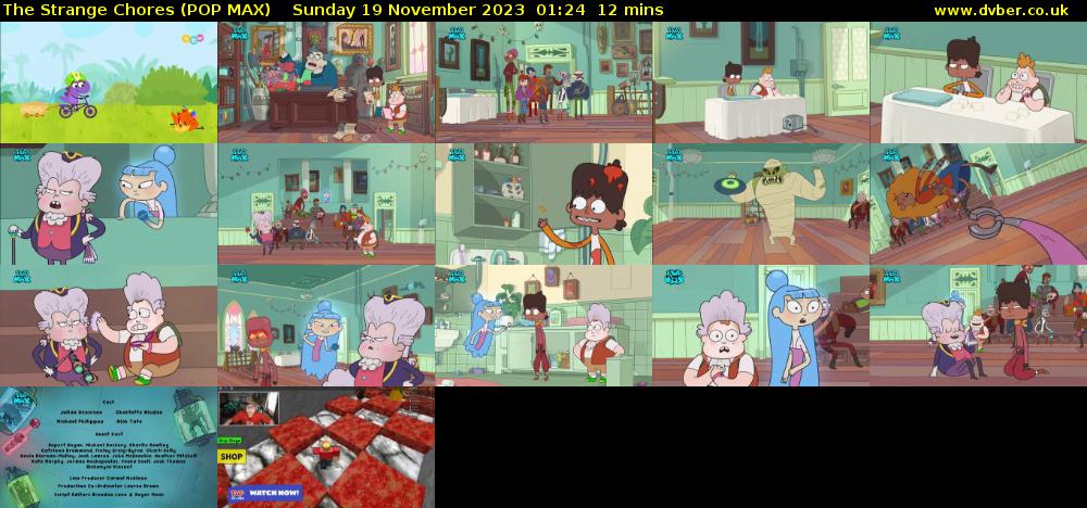 The Strange Chores (POP MAX) Sunday 19 November 2023 01:24 - 01:36