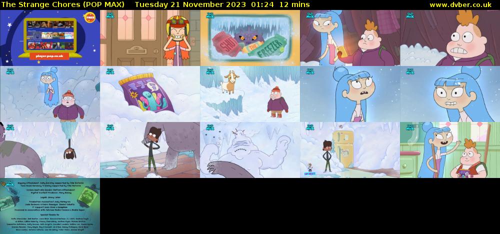 The Strange Chores (POP MAX) Tuesday 21 November 2023 01:24 - 01:36