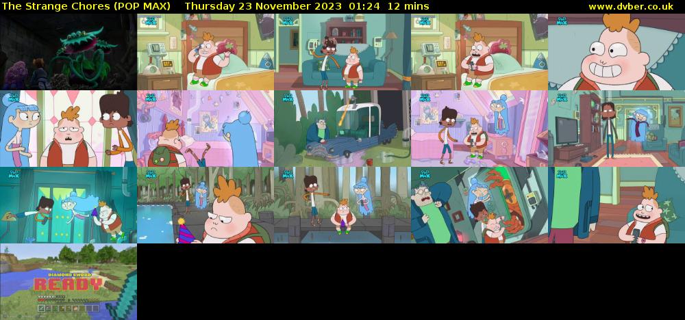 The Strange Chores (POP MAX) Thursday 23 November 2023 01:24 - 01:36