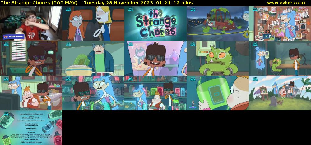 The Strange Chores (POP MAX) Tuesday 28 November 2023 01:24 - 01:36