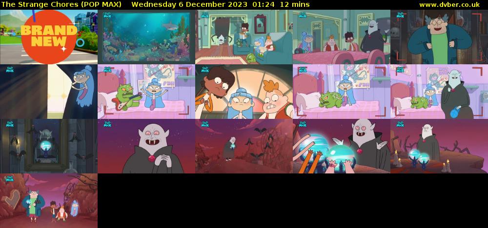 The Strange Chores (POP MAX) Wednesday 6 December 2023 01:24 - 01:36