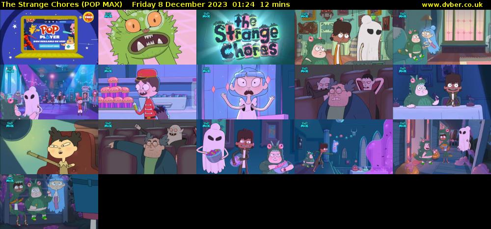 The Strange Chores (POP MAX) Friday 8 December 2023 01:24 - 01:36