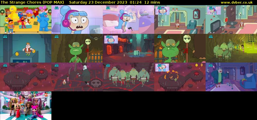 The Strange Chores (POP MAX) Saturday 23 December 2023 01:24 - 01:36