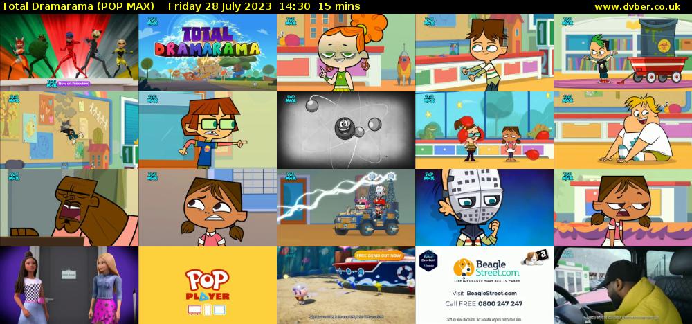 Total Dramarama (POP MAX) Friday 28 July 2023 14:30 - 14:45