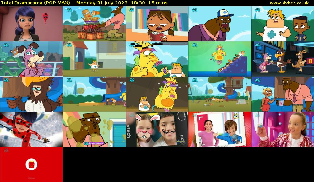 Total Dramarama (POP MAX) Monday 31 July 2023 18:30 - 18:45