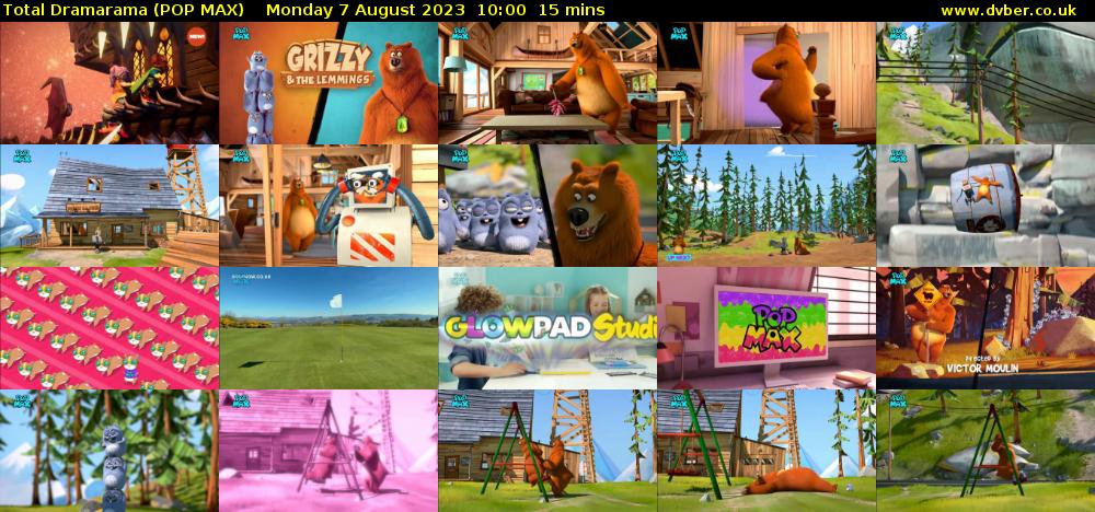 Total Dramarama (POP MAX) Monday 7 August 2023 10:00 - 10:15