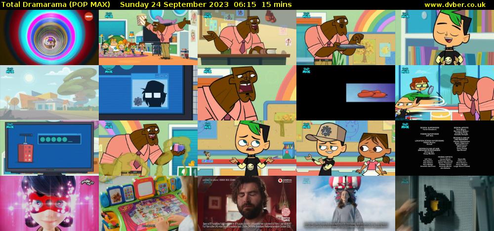 Total Dramarama (POP MAX) Sunday 24 September 2023 06:15 - 06:30