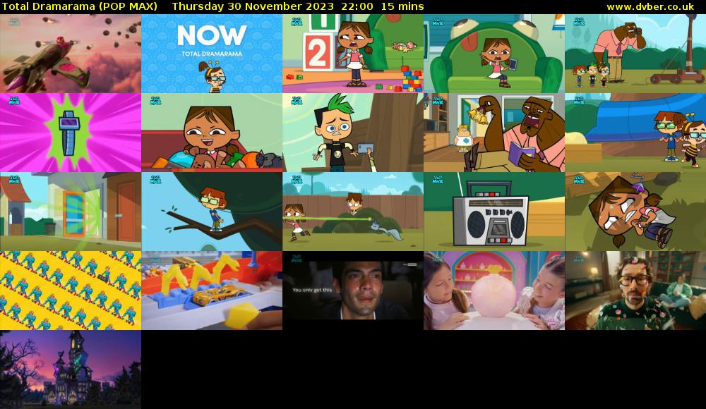 Total Dramarama (POP MAX) Thursday 30 November 2023 22:00 - 22:15