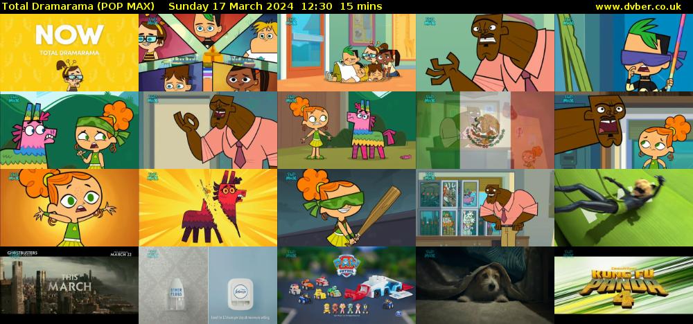 Total Dramarama (POP MAX) Sunday 17 March 2024 12:30 - 12:45