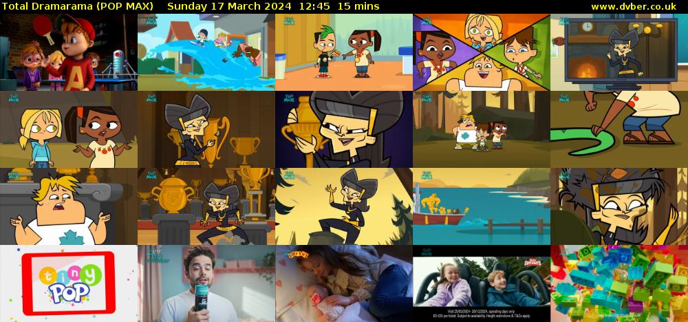 Total Dramarama (POP MAX) Sunday 17 March 2024 12:45 - 13:00