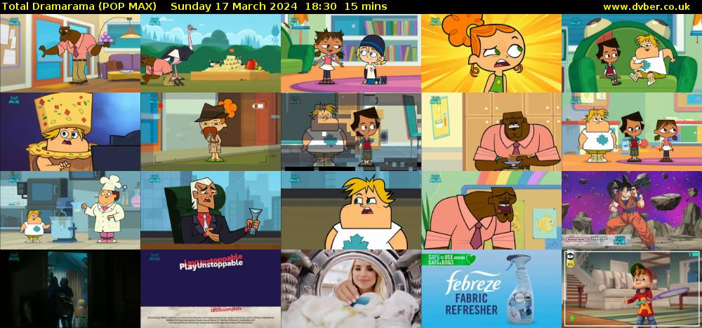 Total Dramarama (POP MAX) Sunday 17 March 2024 18:30 - 18:45