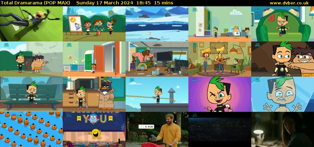 Total Dramarama (POP MAX) Sunday 17 March 2024 18:45 - 19:00