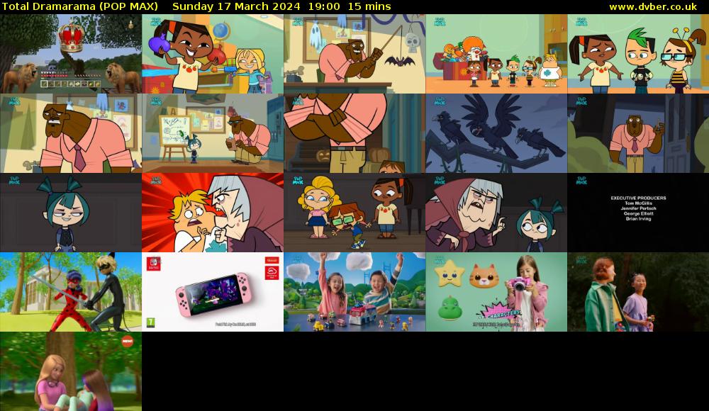 Total Dramarama (POP MAX) Sunday 17 March 2024 19:00 - 19:15