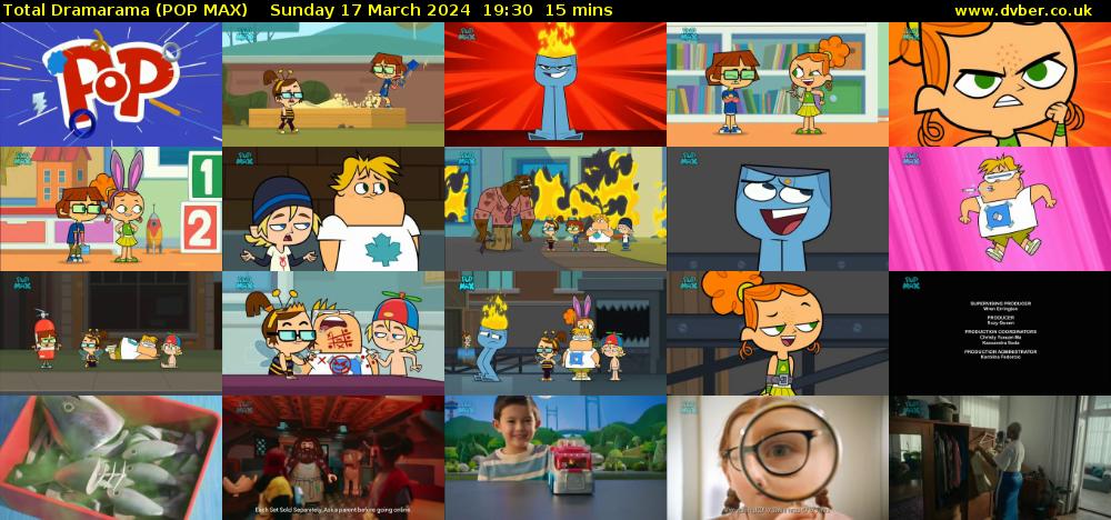 Total Dramarama (POP MAX) Sunday 17 March 2024 19:30 - 19:45