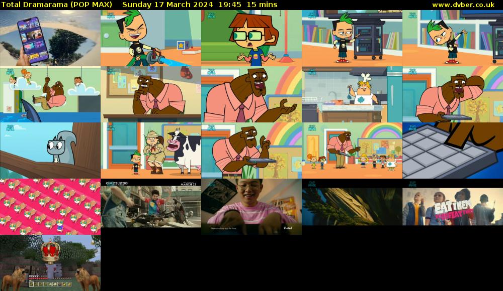 Total Dramarama (POP MAX) Sunday 17 March 2024 19:45 - 20:00