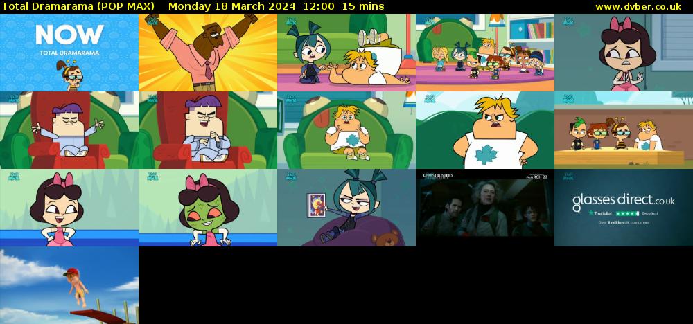 Total Dramarama (POP MAX) Monday 18 March 2024 12:00 - 12:15