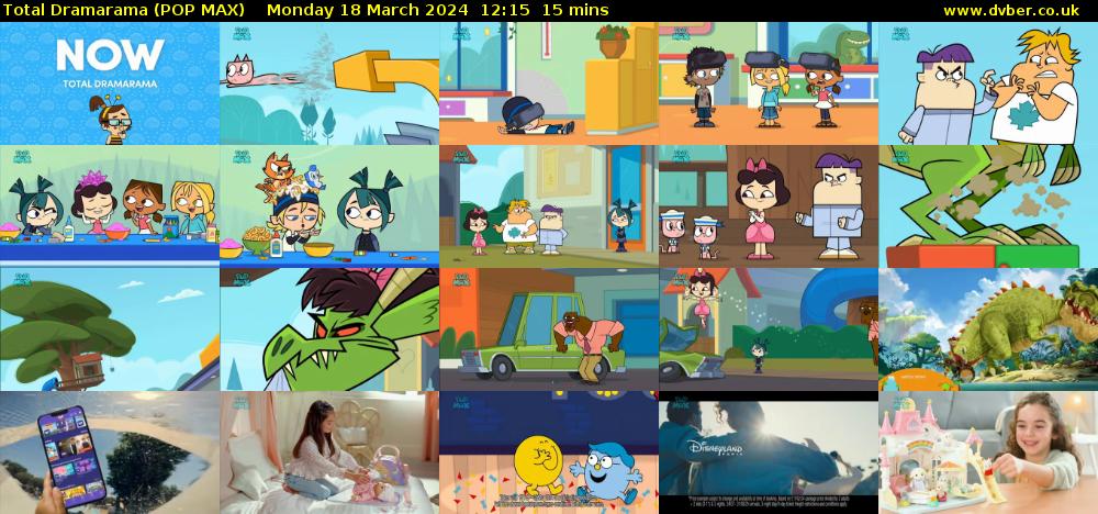 Total Dramarama (POP MAX) Monday 18 March 2024 12:15 - 12:30