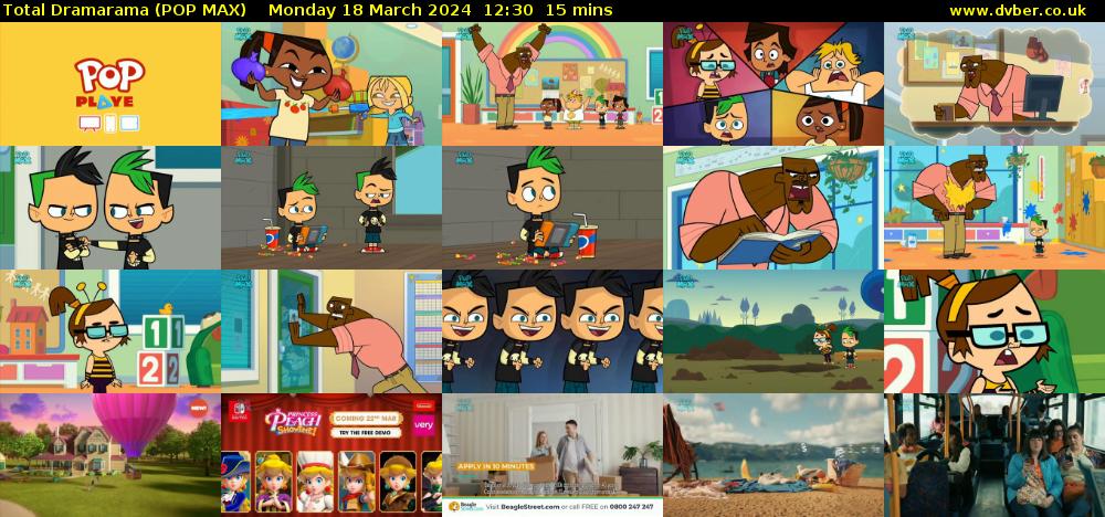 Total Dramarama (POP MAX) Monday 18 March 2024 12:30 - 12:45