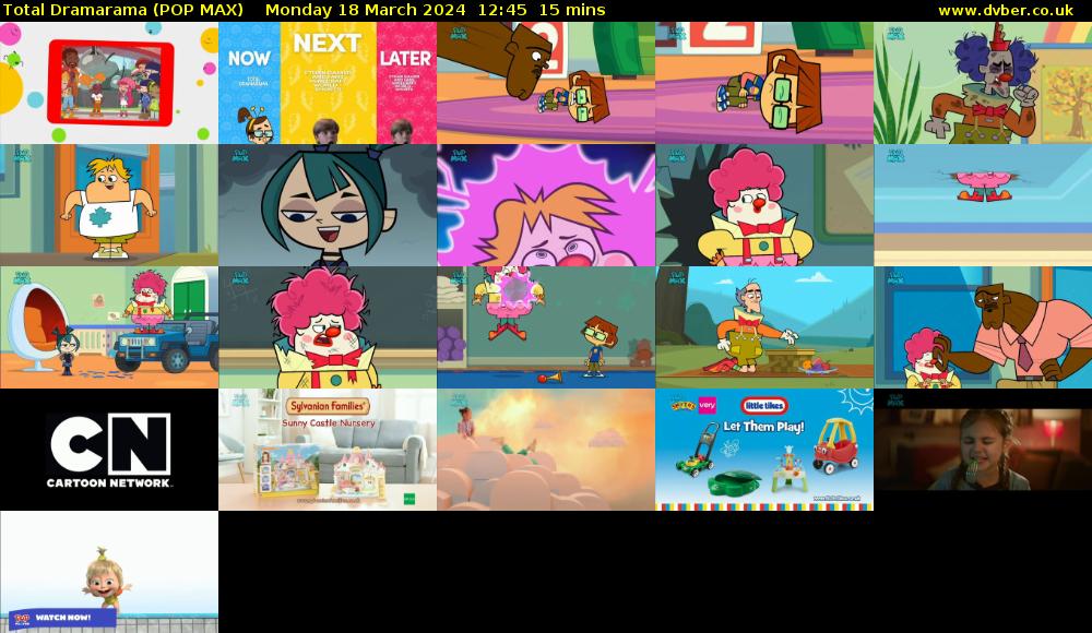 Total Dramarama (POP MAX) Monday 18 March 2024 12:45 - 13:00