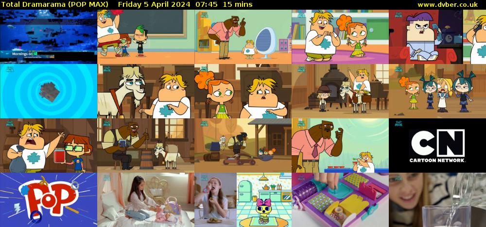 Total Dramarama (POP MAX) Friday 5 April 2024 07:45 - 08:00