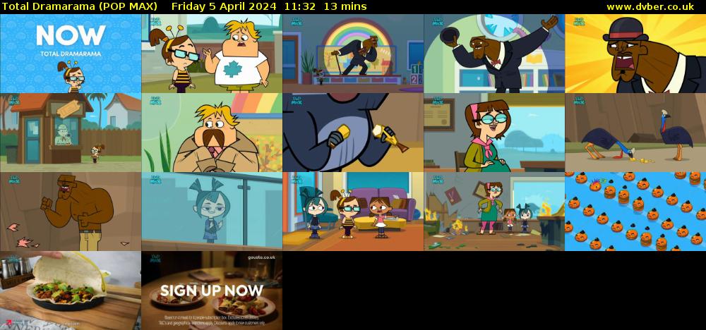 Total Dramarama (POP MAX) Friday 5 April 2024 11:32 - 11:45