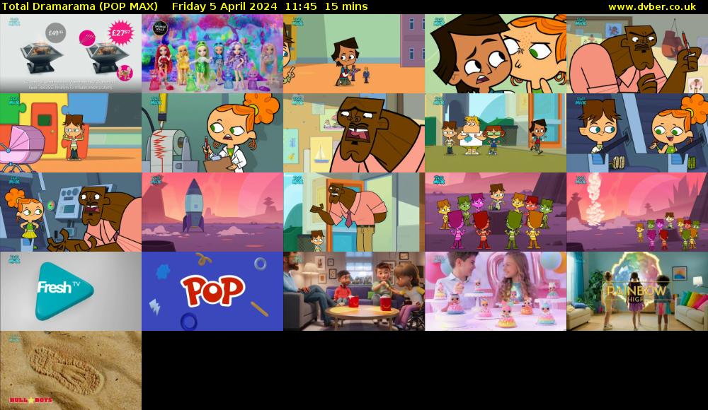 Total Dramarama (POP MAX) Friday 5 April 2024 11:45 - 12:00