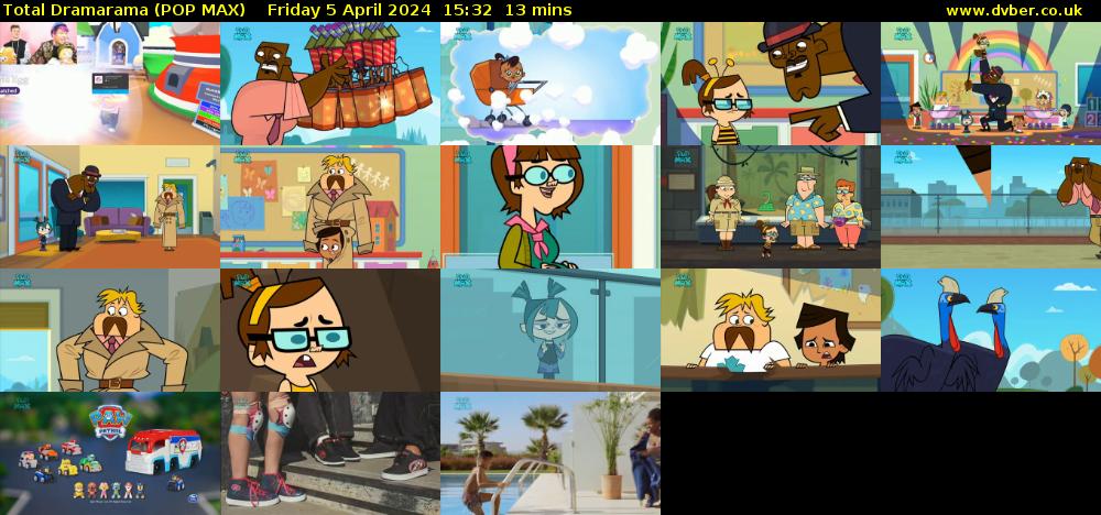 Total Dramarama (POP MAX) Friday 5 April 2024 15:32 - 15:45