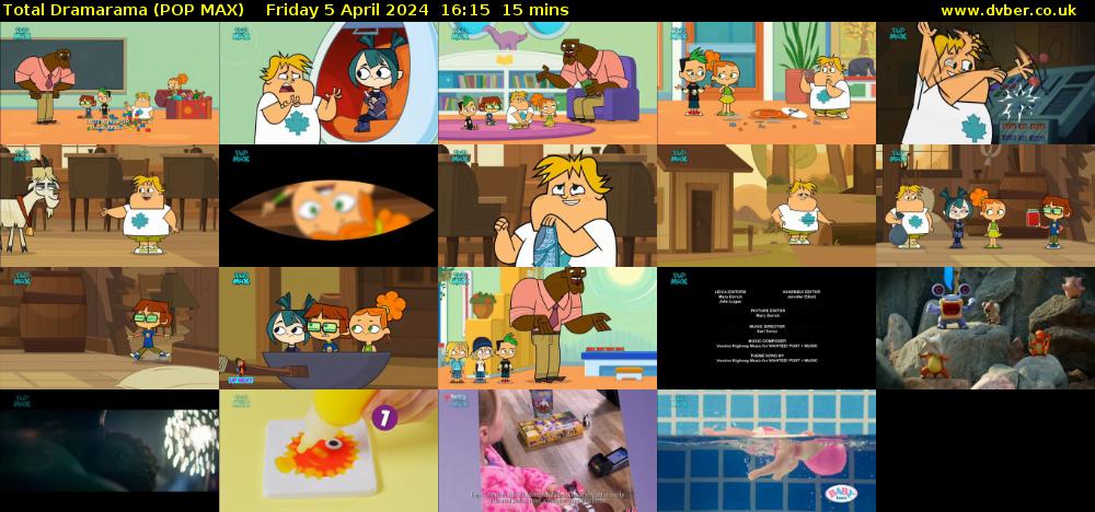 Total Dramarama (POP MAX) Friday 5 April 2024 16:15 - 16:30
