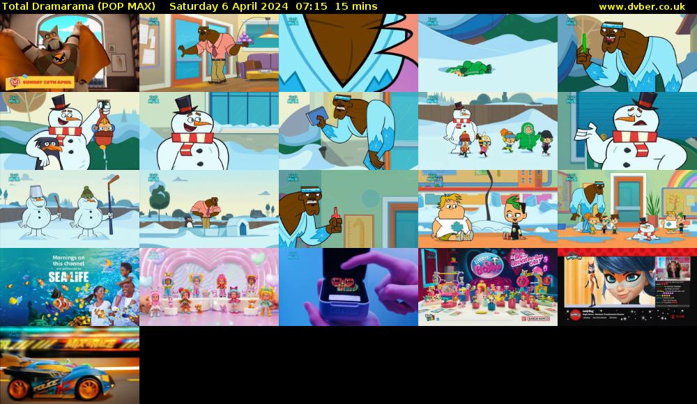 Total Dramarama (POP MAX) Saturday 6 April 2024 07:15 - 07:30