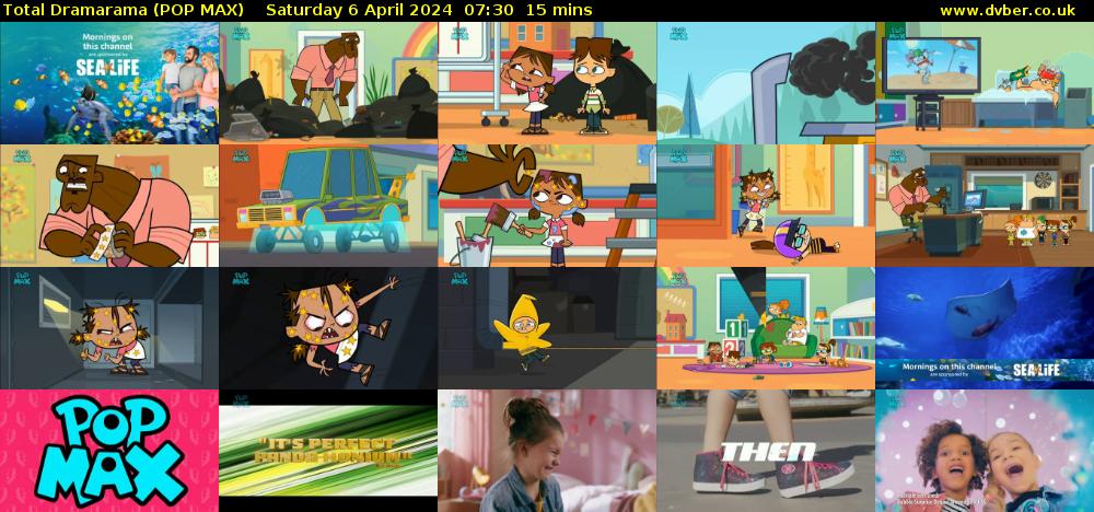 Total Dramarama (POP MAX) Saturday 6 April 2024 07:30 - 07:45
