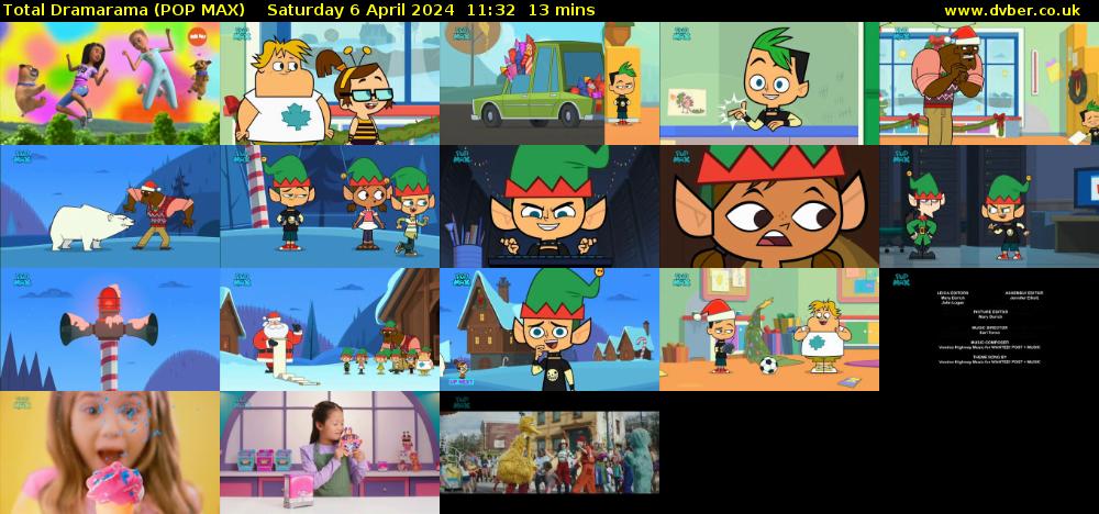 Total Dramarama (POP MAX) Saturday 6 April 2024 11:32 - 11:45