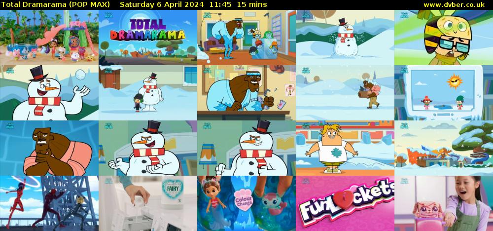Total Dramarama (POP MAX) Saturday 6 April 2024 11:45 - 12:00