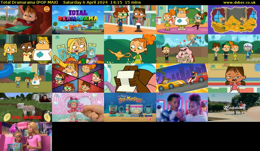 Total Dramarama (POP MAX) Saturday 6 April 2024 14:15 - 14:30