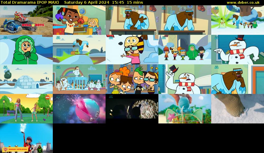 Total Dramarama (POP MAX) Saturday 6 April 2024 15:45 - 16:00