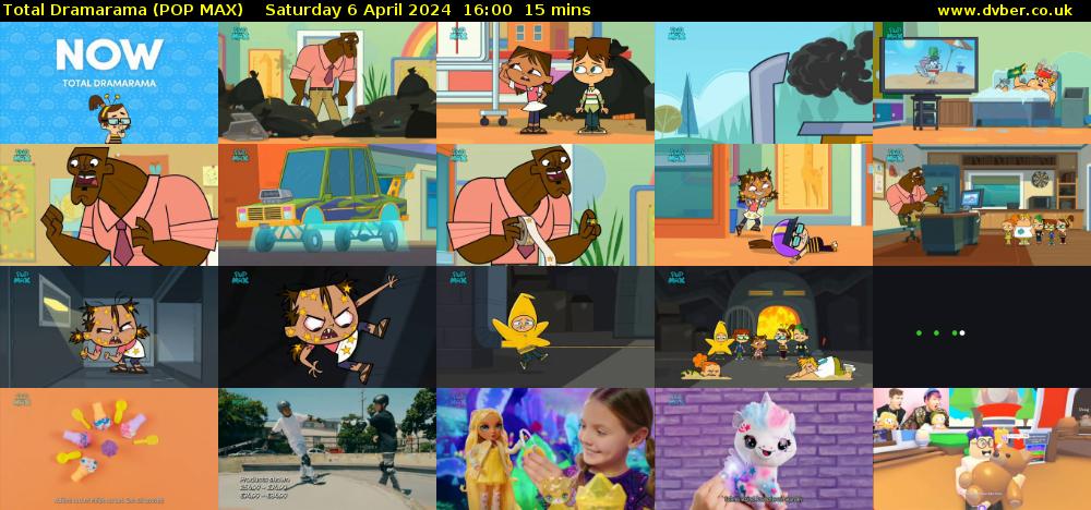 Total Dramarama (POP MAX) Saturday 6 April 2024 16:00 - 16:15