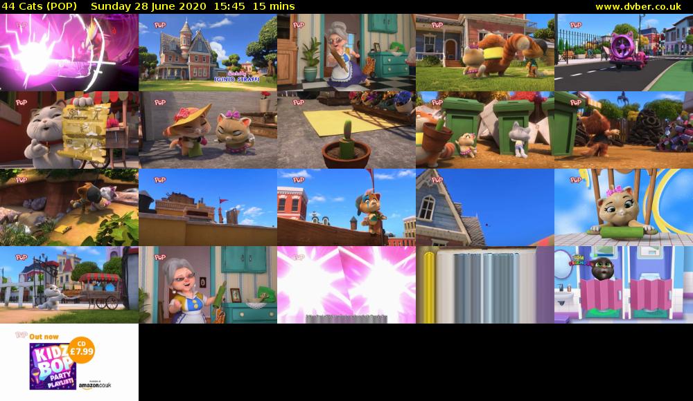 44 Cats (POP) Sunday 28 June 2020 15:45 - 16:00