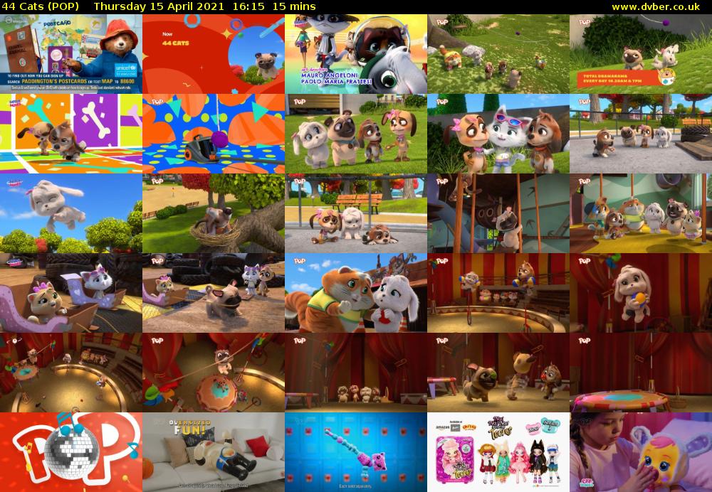 44 Cats (POP) Thursday 15 April 2021 16:15 - 16:30