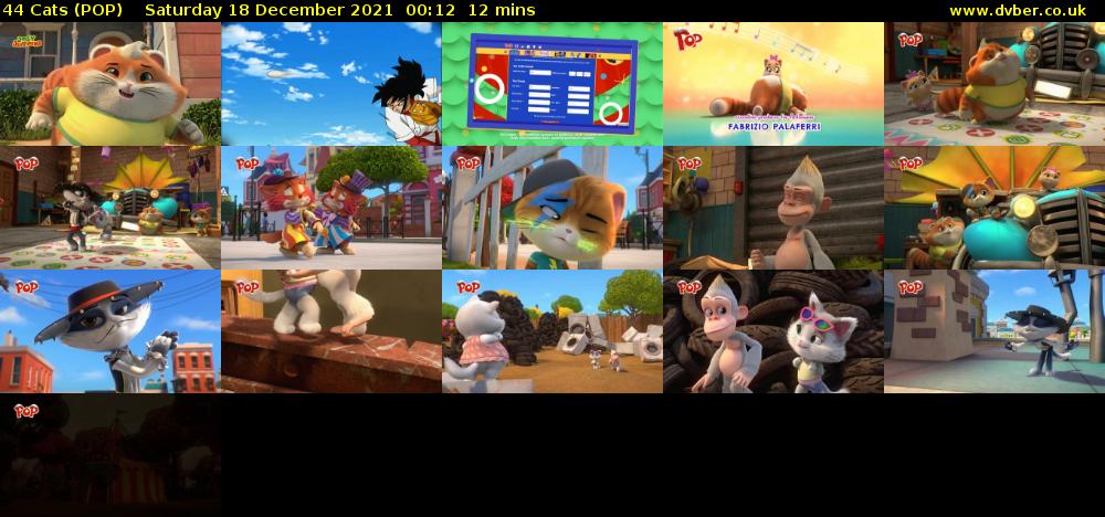 44 Cats (POP) Saturday 18 December 2021 00:12 - 00:24