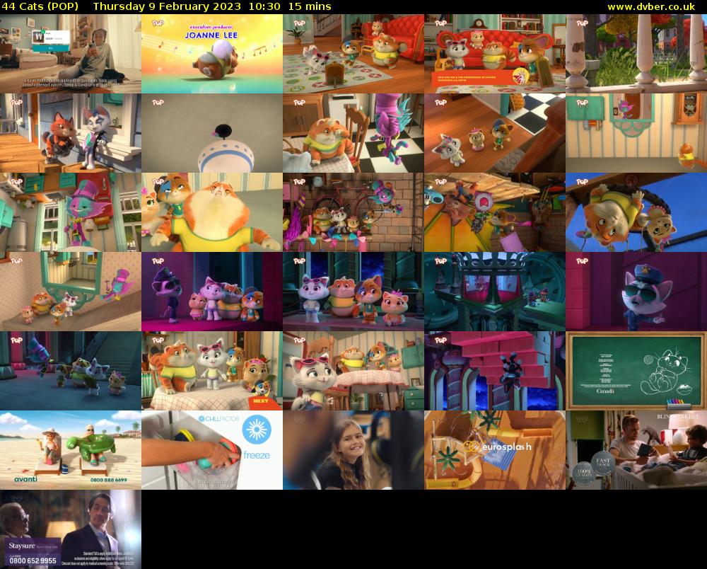 44 Cats (POP) Thursday 9 February 2023 10:30 - 10:45